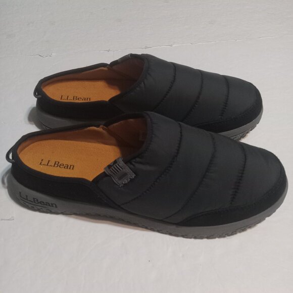 L.L. Bean Men\'s Mountain Classic Quilted Slides II Size 11 Black/Grey main image 5
